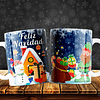 26 Diseños Plantillas Tazas Abecedario Navidad Editables Photoshop