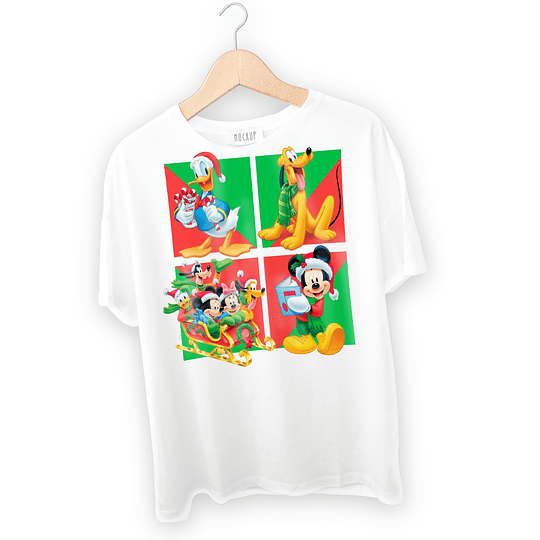 15 Diseños Plantillas Poleras Disney 2.0 Navidad Sublimación Archivos Png