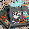 15 Diseños Plantillas Poleras Bluey Halloween en Jpg 