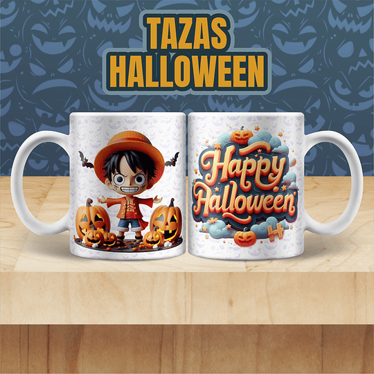 32 Diseños Plantillas Tazas Halloween en Jpg