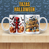 32 Diseños Plantillas Tazas Halloween en Jpg