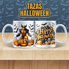 32 Diseños Plantillas Tazas Halloween en Jpg