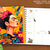 Archivo Diseños Plantillas Agenda Frida Khalo 2025 Archivos Editable 