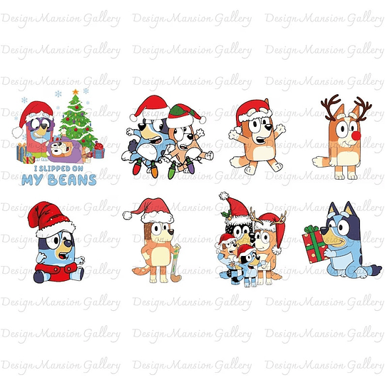 Imágenes﻿ Bluey Navidad Png, Images Bluey Png Clipart 300 dpi