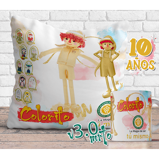 10 Diseños Plantillas Cojín y Tazas Navidad Duendes Mágicos 2 Navideño Archivos Png