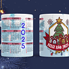 15 Diseños Plantillas Tazas Calendário Navidad 2025 Archivos Png Editable Psd y Mockups