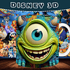 14 Diseños Plantillas Tazas 3D Disney Archivos Png y Mockups