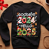 10 Diseños Plantillas Poleras Adios 2024 Bienvenido 2025 Navidad Archivos Png