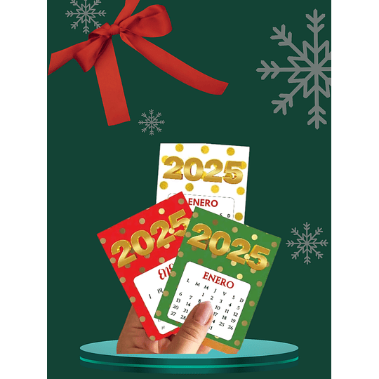 Kit Imprimible Diseños Calendarios Felices Fiestas 2025 Navidad Archivos Png y Pdf