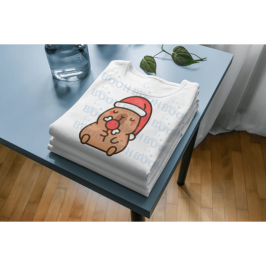 12 Diseños Plantillas Poleras Capibara Navidad Archivos Png