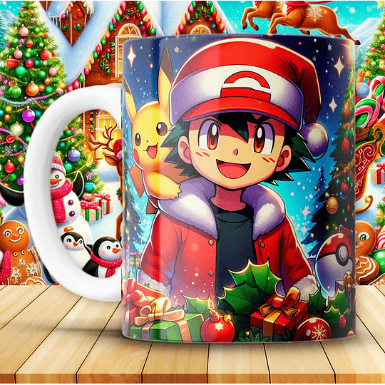 10 Diseños Plantillas Tazas Navidad 3D Disney Archivos Png