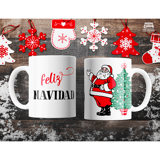 11 Diseños Plantillas Tazas Navidad Archivos Png y Editables Psd