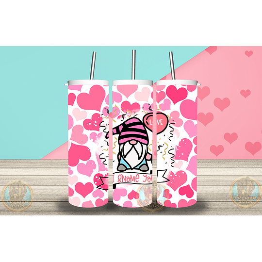 28 Diseños Plantillas Tumbler San Valentin Enamorados Editable