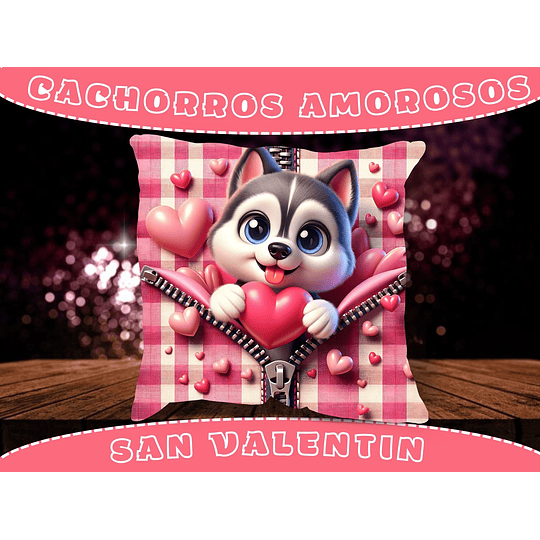 33 Diseños Plantillas Cojin Dog San Valentin Enamorados Archivos Png