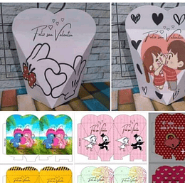 Diseños Plantilla Cajas Corazon 2 San Valentin Archivos Pdf