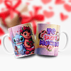 12 Diseños Plantilla Tazas Stitch Amor San Valentin Archivos Editables Psd y Png