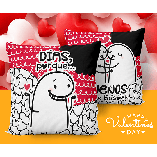 10 Diseños Plantilla Cojin Flork San Valentin 2 Archivos Editables Psd y Png