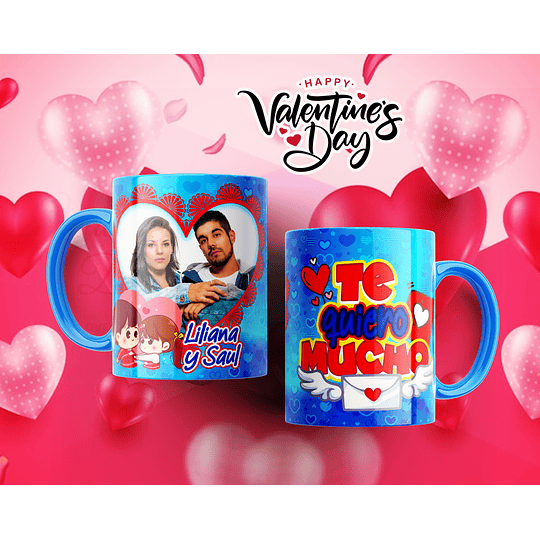 12 Diseños Plantilla Tazas Con Foto Amor San Valentin Archivos Editables Psd