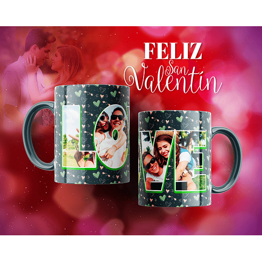 12 Diseños Plantilla Tazas Amor San Valentin Archivos Editables Psd