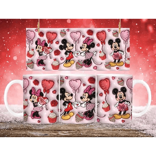 20 Diseños Plantilla Tazas 3D San Valentin Archivos Png