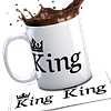 15 Diseños Plantilla Tazas Queen y King Archivo Editable Psd y Png