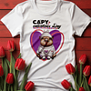 20 Diseños Plantillas Poleras Capibara San Valentin Archivos Editables Psd y Png