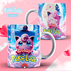 10 Diseños Plantillas Tazas Pokelove Pokemon San Valentin Archivos Editable Psd y Jpg