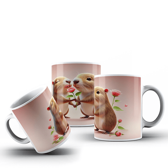 40 Diseños Plantillas Tazas Capibara 3.0 San Valentin Archivos Png