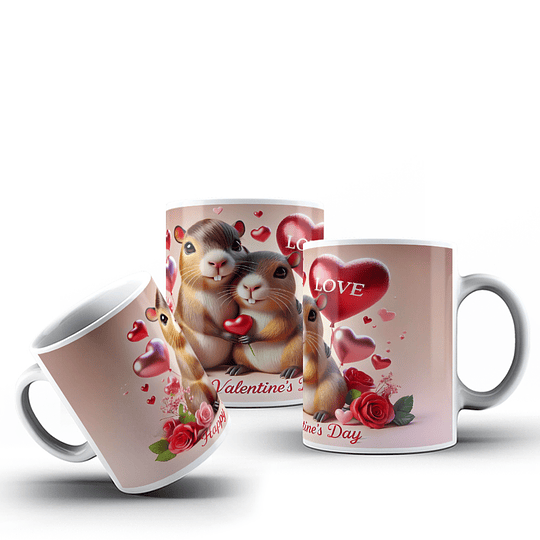 40 Diseños Plantillas Tazas Capibara 3.0 San Valentin Archivos Png