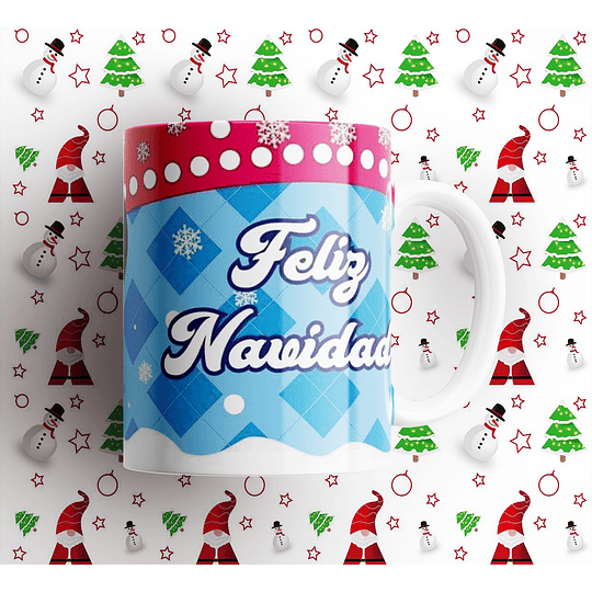 33 Plantillas de Diseños para Tazas Feliz Navidad 1 Archivo Png