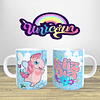 10 Plantillas Diseños Tazas Unicornio Archivo Jpg