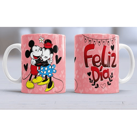 14 Plantillas Diseños Tazas Mickey y minnie Archivos Editable Photoshop y Png