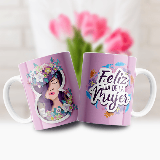 12 Plantillas Diseños Tazas Día de La Mujer Lindas Archivo Png y Editable Photoshop