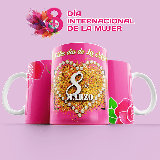 15 Plantillas Diseños Tazas Día de La Mujer Archivos Jpg