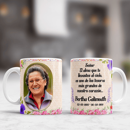 22 Diseños Plantillas Tazas Funebres N°2 Archivos Editables Photoshop y Jpg