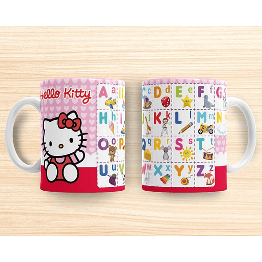 10 Diseños Plantillas Tazas Abc Infantil 5 Archivos Editables Photoshop y Jpg