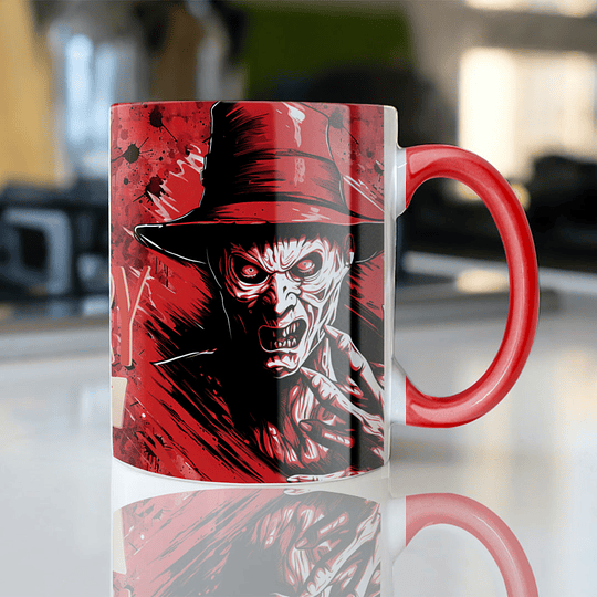 7 Diseños Plantillas Tazas Halloween Scary Archivo Editable