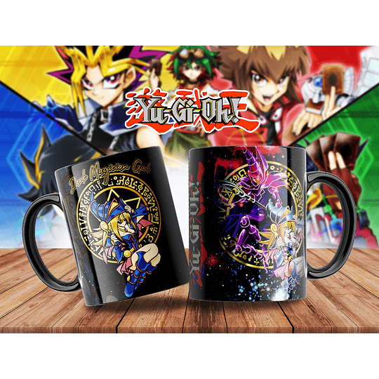 10 Diseños Plantillas Tazas Yu-Gi-Oh Archivos PNG para Sublimación