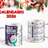 10 Diseños Plantillas Tazas Calendario Navidad 2026 Archivos Editables Psd y Png