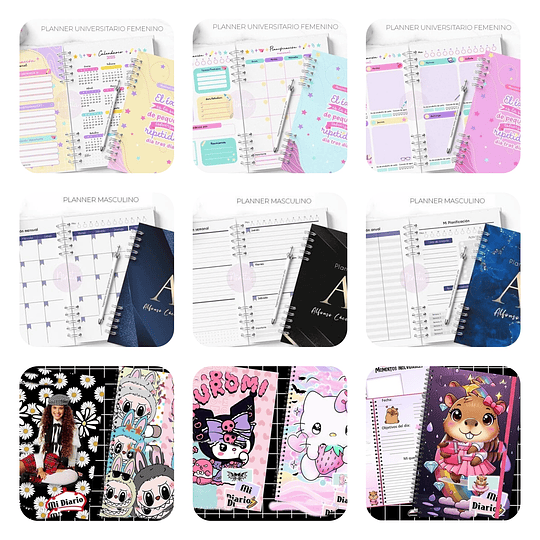 Mega Pack Agendas Planes 2026 Completo + Actualizaciones Archivos Png y Pdf