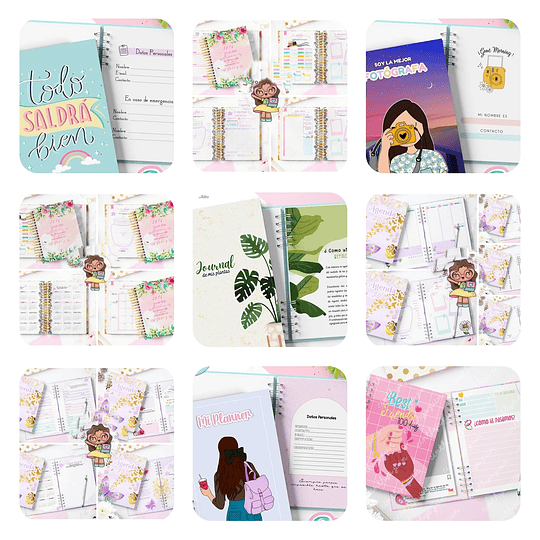 Mega Pack Agendas Planes 2026 Completo + Actualizaciones Archivos Png y Pdf