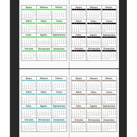 Diseños Plantillas Calendarios Emprendedores 2026 Archivos Png Y Pdf