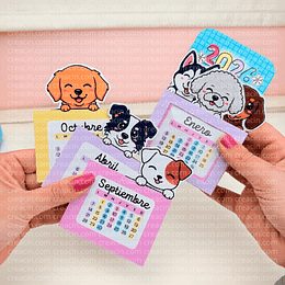 Diseños Plantillas Calendario Perrito 2026 Archivos Pdf