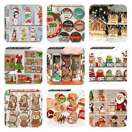 Pack Diseños Plantillas Corte Laser Navidad Archivos Dxf Pdf Svg Eps