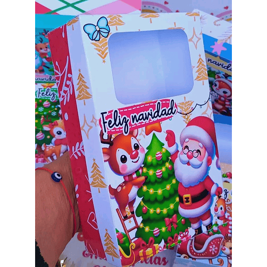 Diseños Plantillas Cajas Visor Navidad Archivos PDF