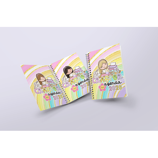 Diseños Plantillas Pack Agendas Portadas 2026 Archivos PDF y  PNG