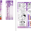 Diseños Plantillas Carta Santa K-pop Morado Archivos PDF