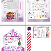 Diseños Plantillas Carta Santa K-pop Morado Archivos PDF