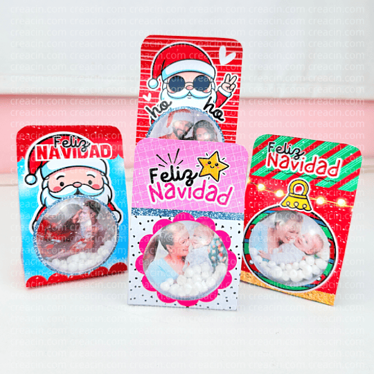 6 Diseños Plantillas Porta Esfera Navideños Archivos PDF