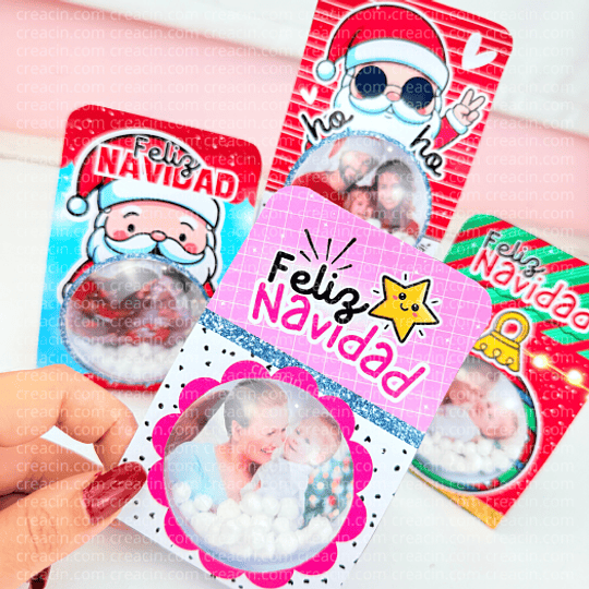 6 Diseños Plantillas Porta Esfera Navideños Archivos PDF